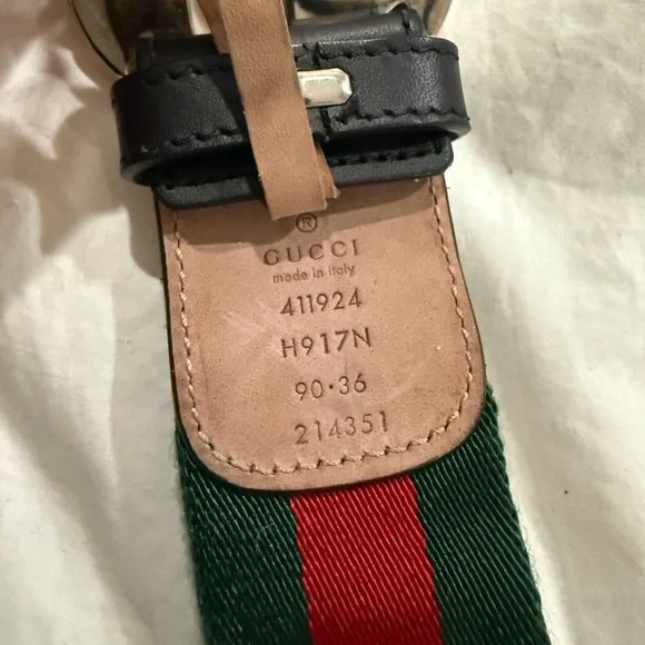 Gucci Web belt with Interlocking G buckle - Picture 2 of 2